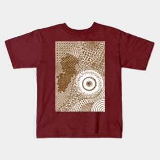 Sepia Zentangle Kids T-Shirt